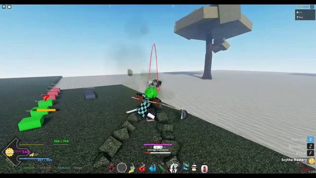 ОБЗОР НА НОВОЕ ОРУЖИЕ КОСА В Project Slayers! РАЗРАБОТЧИК СЫГРАЛ ОДИН НА ОДИН ! смотреть онлайн