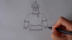 Как нарисовать БОГАТЫРЯ АЛЕШУ ПОПОВИЧА, рисунки для детей/544/How to draw a HERO ALYOSHA POPOVICH