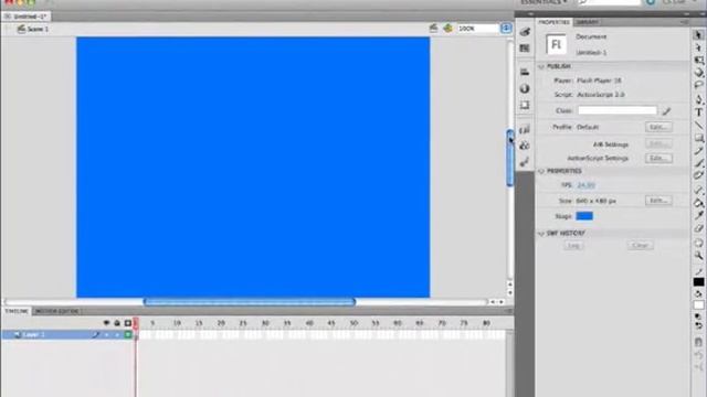 Flash Player CS5 - Lesson 1 смотреть онлайн