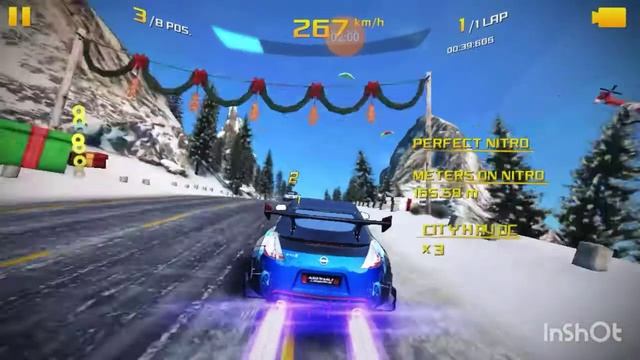 Asphalt 8 - Nissan 370Z Special edition - 01:32.466 - lap 1 (no boosters) смотреть онлайн