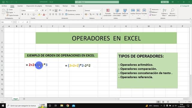 Tutorial 14 | OPERADORES EN EXCEL (Tipos de Operadores) смотреть онлайн
