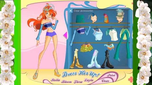 Игры для девочек. Игра. Winx. Одеваемся красиво. Блум. смотреть онлайн