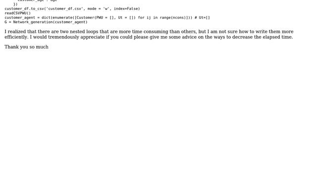 Performance issue in python- network creation based on the Euclidean distance with nested for... смотреть онлайн