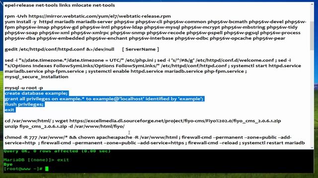 How To install Fiyo CMS on Centos Linux 7.4 смотреть онлайн