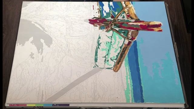 Самая большая картина по номерам ? Весь процесс за 5 минут! смотреть онлайн