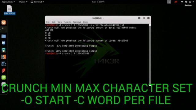 How To Make Dictionary With Crunch In Kali Linux 2 0 2016 Video смотреть онлайн