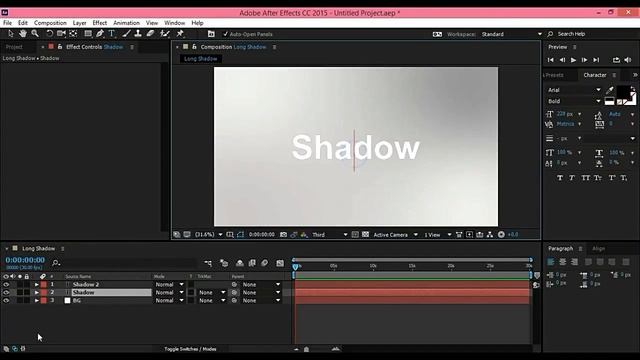 How to Create Long Shadow Effect in After Effect смотреть онлайн