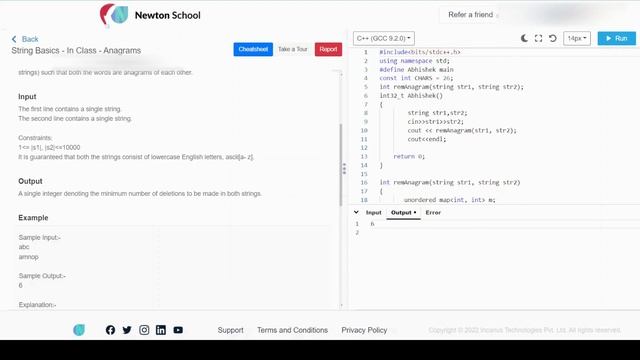 Newton school | Anagrams | string interview questions in java | Java top String questions смотреть онлайн