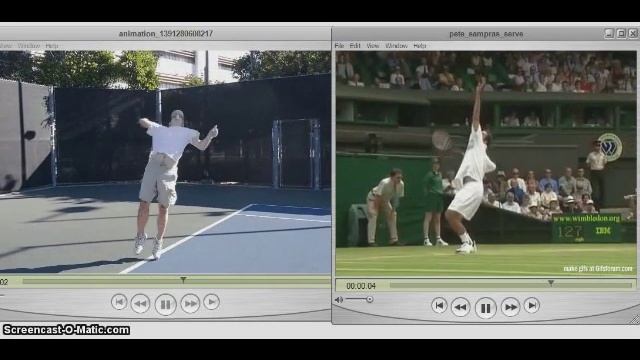 Pete Sampras Tennis Serve Comparison смотреть онлайн