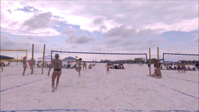 WOMEN'S BEACH VOLLEYBALL | Pool Game 3 | Siesta Key FL смотреть онлайн