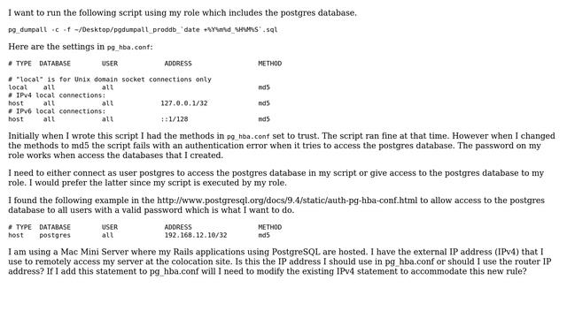 How Can I Access the postgres database in a Script Executing pg_dumpall? (2 Solutions!!) смотреть онлайн