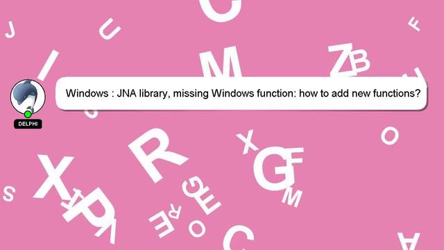 Windows : JNA library, missing Windows function: how to add new functions? смотреть онлайн