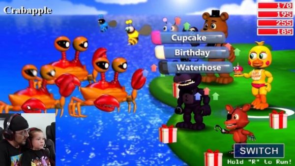 Lets Play FNAF WORLD #4:  FOUND THE OCEAN! (Chase & Duddy Explore the Deep Blue Sea on FGTEEV)