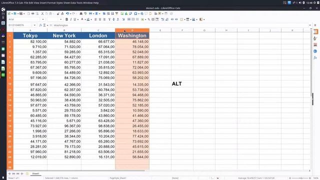 How to move columns/rows in LibreOffice Calc смотреть онлайн