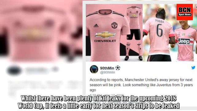 Manchester United’s leaked 2018/2019 away kit is pink смотреть онлайн