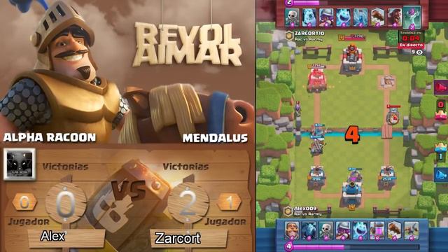 PARTIDA DE COMPETITIVO ENTRE /ALPHA RACOON VS MENDALUS / CLASH ROYALE смотреть онлайн