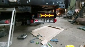 Установил на ГАЗЕЛЬ сзади, фонари ЛАМБАРГИНИ.