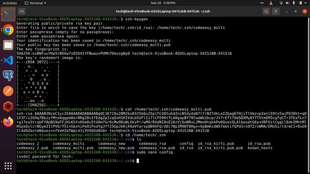How To Handle And Configure Multiple GitHub Accounts In One Computer | Linux/Ubuntu | SSH Key Confi смотреть онлайн