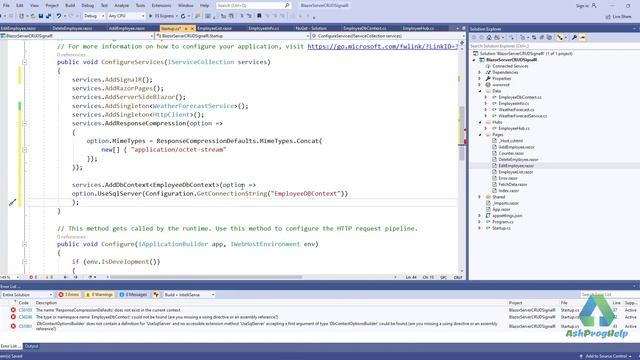 Blazor Server CRUD using SignalR with Entity Framework Core смотреть онлайн