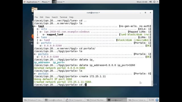 How to Configure iscsi server target and mount it in windows(Centos 7,Redhat 7) смотреть онлайн