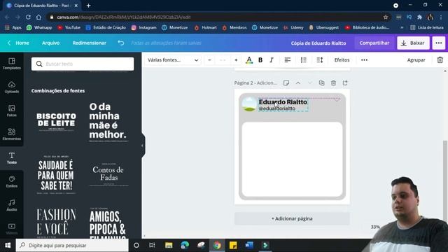 Como Criar Arte para Post Estilo Print de Twitter no Canva (Post Fake) смотреть онлайн