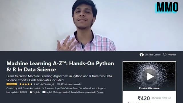 Machine Learning A-Z™: Hands-On Python & R In Data Science смотреть онлайн