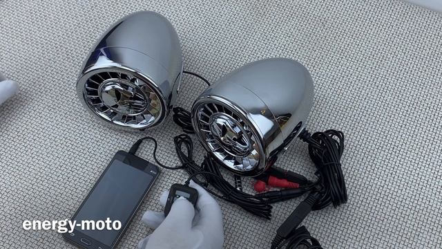 Bluetooth колонки на мотоцикл SPK500 600W смотреть онлайн