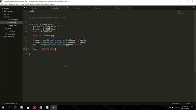 PHP Pocetnici. PHP i MySql. Unos podataka iz forme. Tutorijal 5. смотреть онлайн