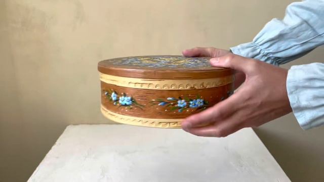 Берестяная шкатулка «Незабудки и клевер» / Sibberesta смотреть онлайн