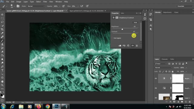 Blending images in photoshop (Blend 02 images) - Photoshop Tutorial 29 смотреть онлайн