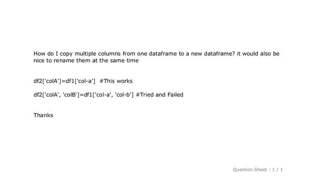 Pandas : Python Pandas Copy Columns смотреть онлайн
