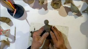 Урок скульптуры. Дымковская игрушка. Барыня