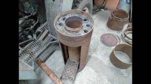 Печь на отработке. Своими руками.