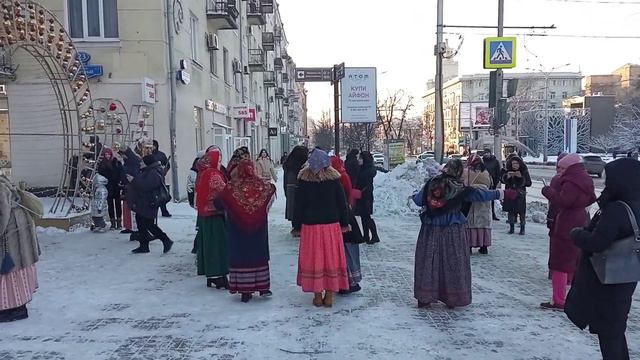 Old New Year in Rostov-on-Don. A frosty and snowy day. смотреть онлайн