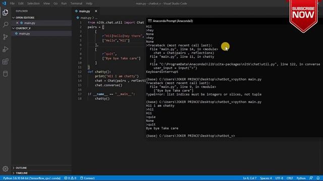 Quick chatbot using python| Python | NLP | PULKIT.PY смотреть онлайн
