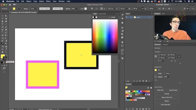 Инструмент "Пипетка" в иллюстраторе - Eyedropper Tool | Урок Adobe Illustrator смотреть онлайн