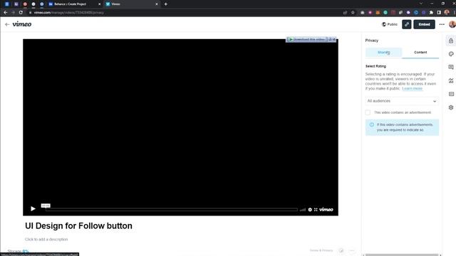 How to Add Figma Prototype Video on Behance Case Study смотреть онлайн