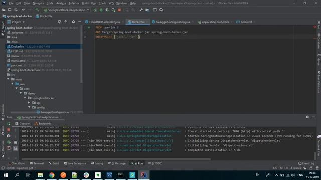 How to create Docker Image and run container Java Spring boot App. смотреть онлайн
