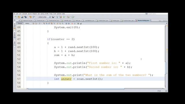 Java Addition Practice Application смотреть онлайн