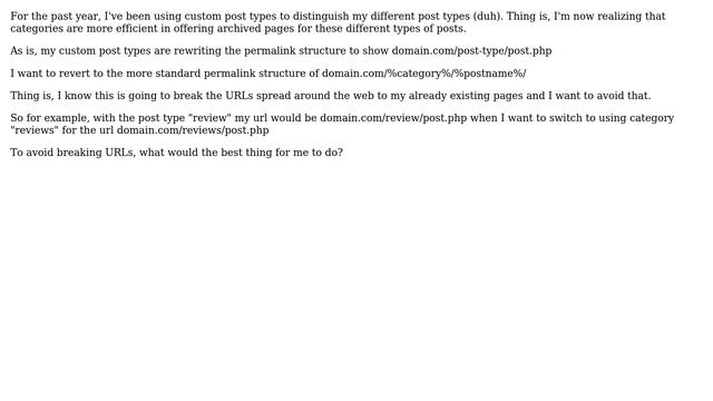 Wordpress: How to switch from custom post type URL to category URL? смотреть онлайн