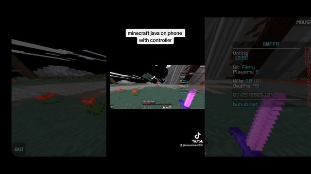 minecraft java on phone with controller (✪‿✪) смотреть онлайн