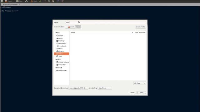 Bash Script (Hello World) смотреть онлайн