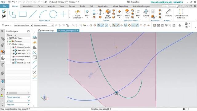 Siemens NX Surface Modelling Tutorial || How to make Spoon in Siemens NX смотреть онлайн