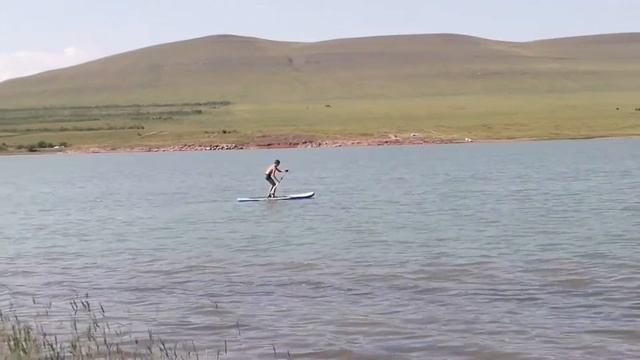 Дамба река Уй и сапсерф на Утином озере респ. Хакасия смотреть онлайн