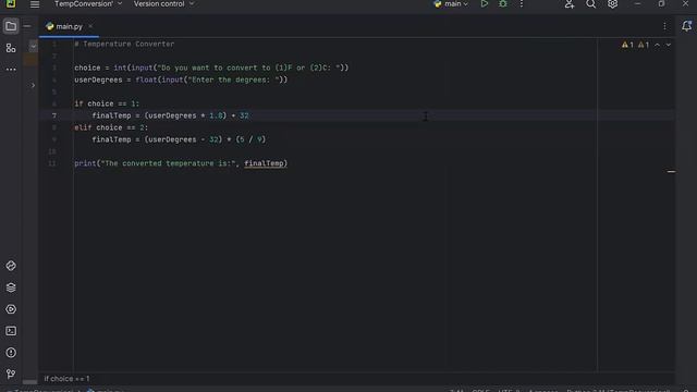 Temperature Converter in Python смотреть онлайн