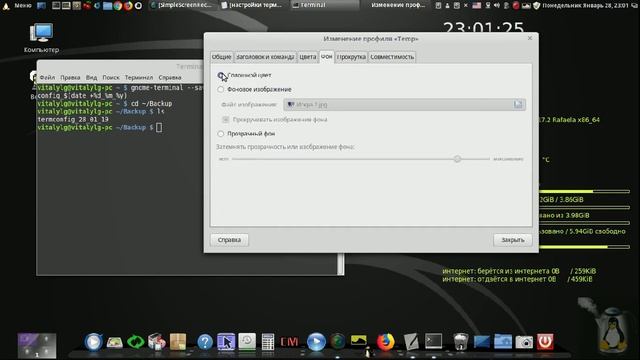 Linux для начинающих _ Gnome-terminal и его настройки смотреть онлайн
