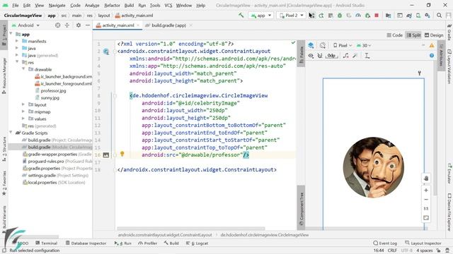 Circular Image View in Android смотреть онлайн
