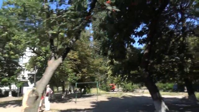 КП КПП(ЖЭК Василькова) спиливает ветки на детской площадке. смотреть онлайн