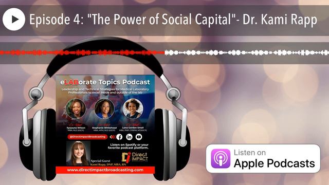 Episode 4: "The Power of Social Capital"- Dr. Kami Rapp смотреть онлайн