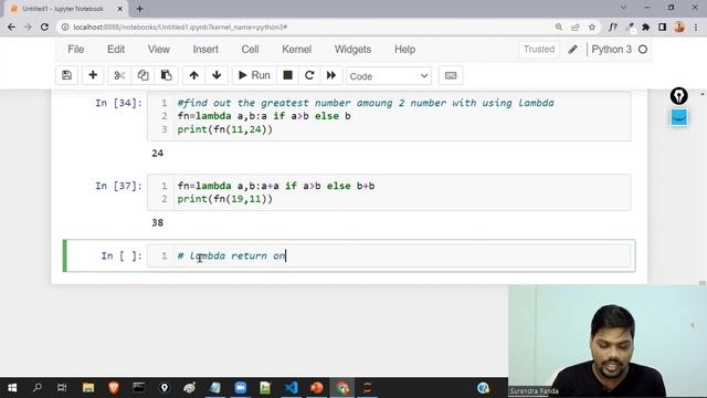 ?♂️ Lamdas in Python | Anonymous Function | Python By Surendra смотреть онлайн